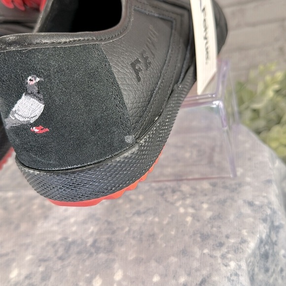 FEIYUE X STAPLE 1920 Black Leather Low Full Color Pigeon Sneakers Men’s 10🖤NWT - Picture 7 of 12
